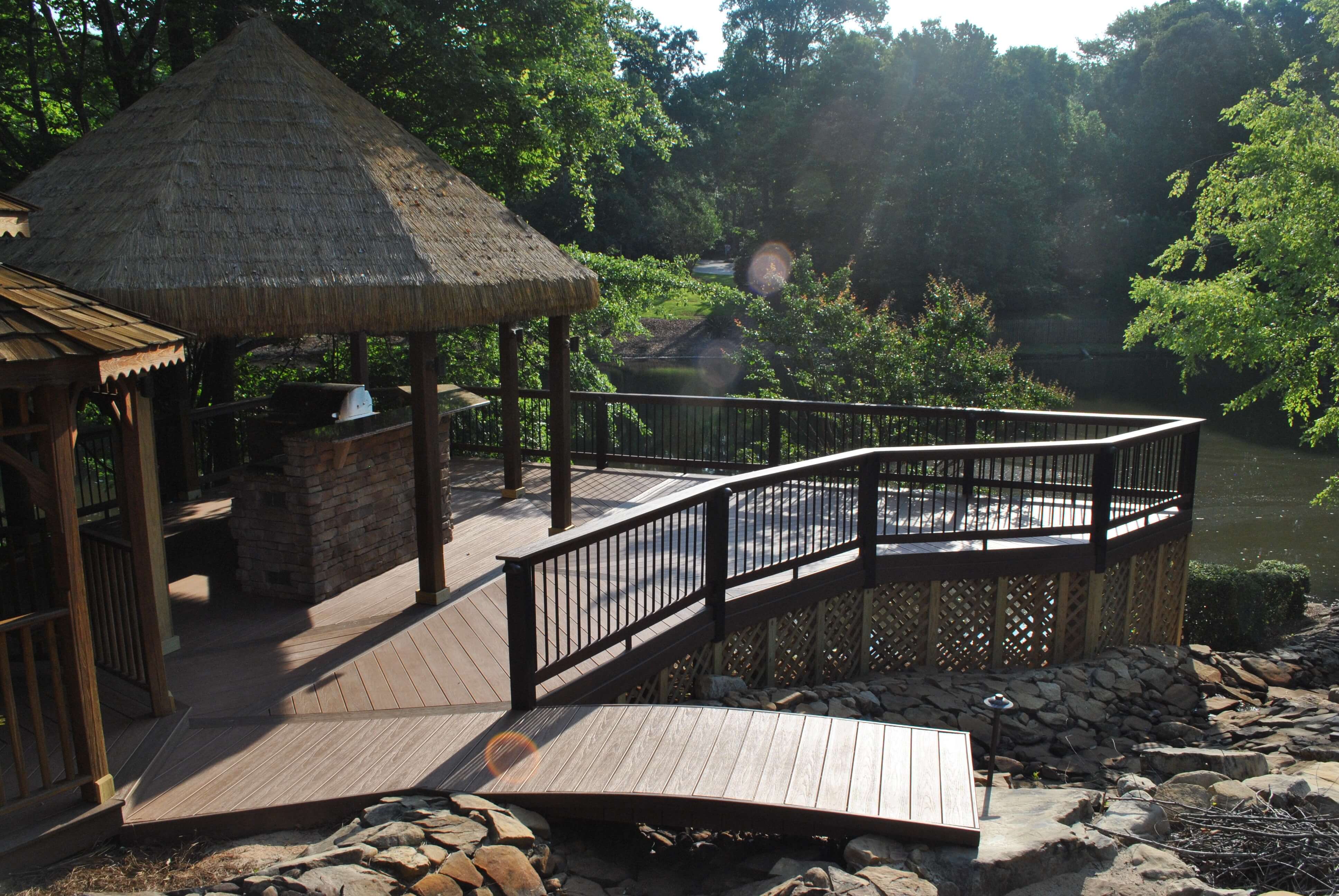 lakeside deck